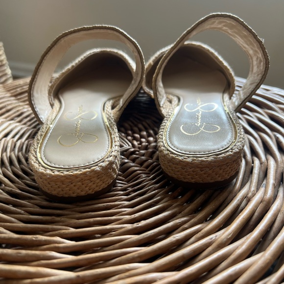 Jessica Simpson Lujane raffia slip on sandals - Picture 4 of 8